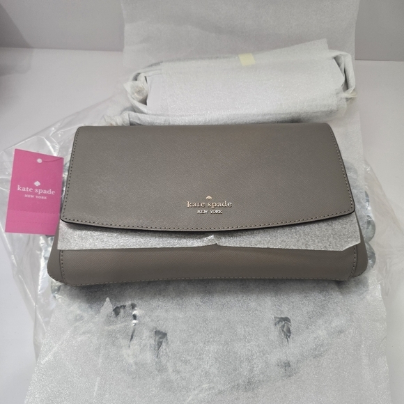 ⭐️40% Off⭐️ Kate Spade Laurel Way Greer Crossbody Bag in Thunder Cloud - Picture 4 of 10
